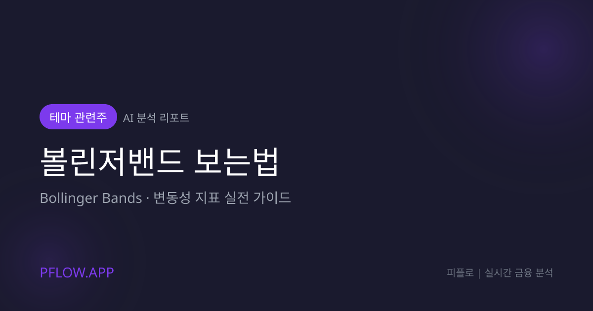 볼린저밴드(Bollinger Bands) 보는법 가이드 썸네일
